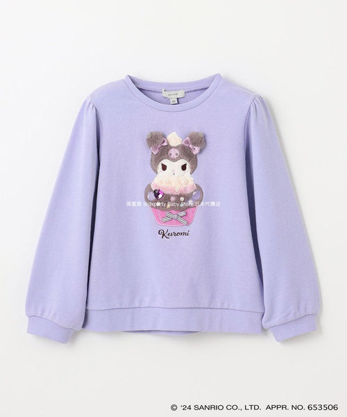 日本童裝 aF#a325 x Sanrio 毛毛sanrio衛衣 90-140cm 女童款 冬季 TOPS