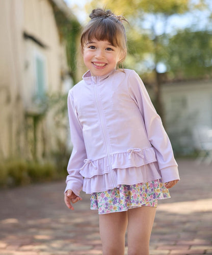 Japanese children's clothing aF#a325 UV protection swimsuit jacket 100-140cm girls summer play swimsuit special edition 
