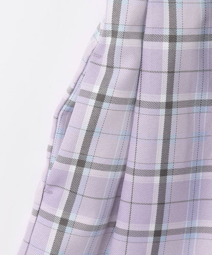 Japanese children's clothing aF#a325 checkered vest dress 110-130cm girls summer dresses for interviews/banquets/performances 