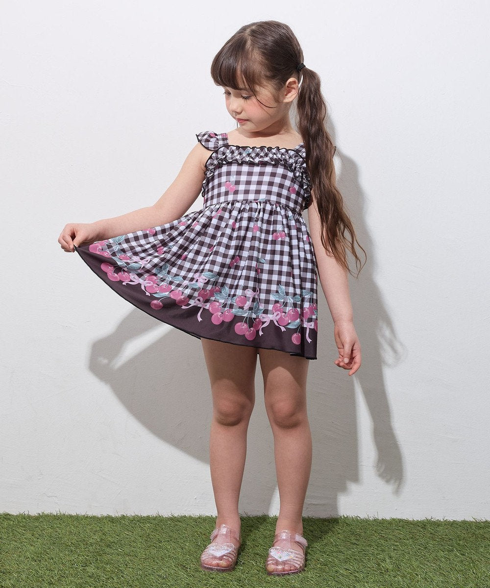Japanese children's clothing aF#a325 UV protection fruit swimsuit 100-140cm girls summer play swimsuit special edition 