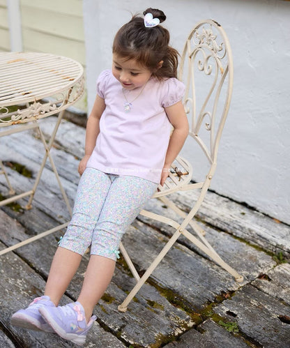 Japanese children's clothing aF#a325 necklace pattern short-sleeved top 90-160cm girls summer TOPS 
