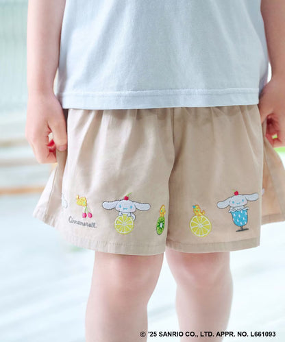 Japanese children's clothing aF#a325 x Sanrio cute printed skirt pants 100-150cm girls summer PANTS 