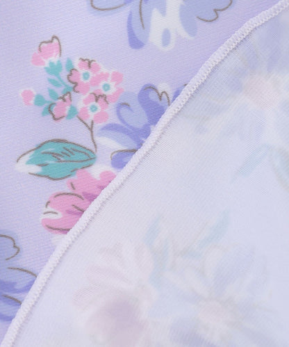 Japanese children's clothing aF#a325 UV protection lace pattern one-piece swimsuit 100-140cm girls summer play swimsuit special edition 