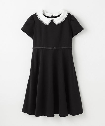 Japanese children's clothing aF#a325 lace collar dress 110-160cm girls summer dresses for interviews/banquets/performances 