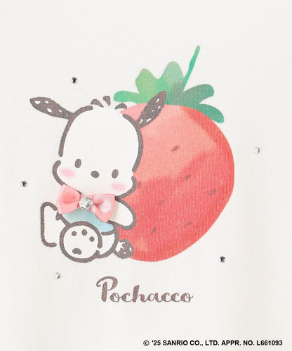 Japanese children's clothing aF#a325 x Sanrio cute palace sleeve top 90-150cm girls summer TOPS 