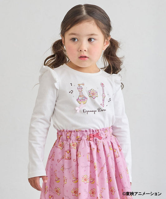Japanese children's clothing aF#a325 Little Witch DoReMi Magic Long Sleeve Top 90-130cm Girls Summer TOPS 
