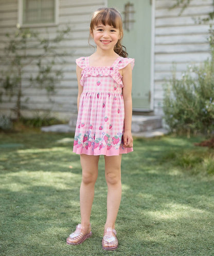 Japanese children's clothing aF#a325 UV protection fruit swimsuit 100-140cm girls summer play swimsuit special edition 