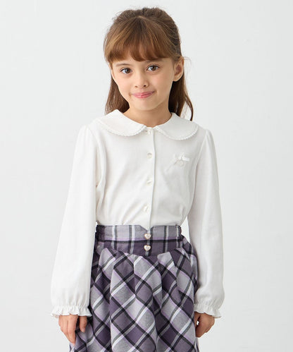 Japanese children's clothing aF#a325 shirt 110-130cm girls summer TOPS interview/banquet/performance 