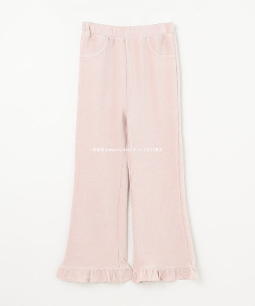 日本童裝 aF#a325 燈芯絨喇叭褲 100-140cm 女童款 冬季 PANTS