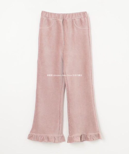 日本童裝 aF#a325 燈芯絨喇叭褲 100-140cm 女童款 冬季 PANTS