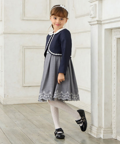 Japanese children's clothing aF#a325 dress two-piece suit 110-130cm girls summer dress outerwear interview / banquet / performance 