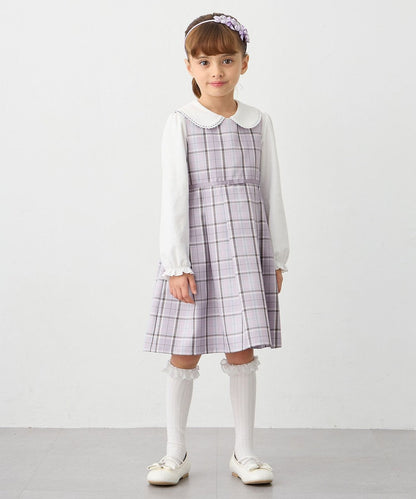 Japanese children's clothing aF#a325 shirt 110-130cm girls summer TOPS interview/banquet/performance 