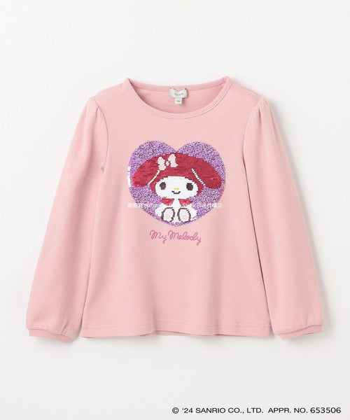 日本童裝 aF#a325 x Sanrio 雙面珠片上衣 100-140cm 女童款 冬季 TOPS