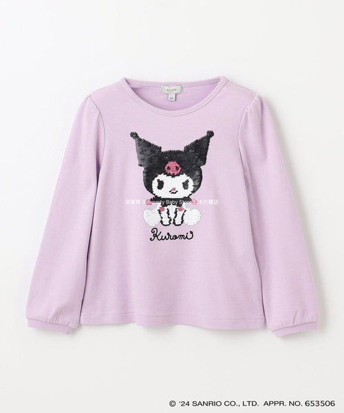 日本童裝 aF#a325 x Sanrio 雙面珠片上衣 100-140cm 女童款 冬季 TOPS