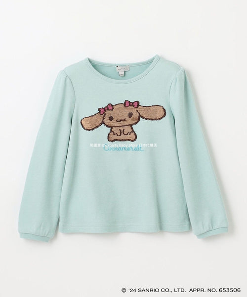 日本童裝 aF#a325 x Sanrio 雙面珠片上衣 100-140cm 女童款 冬季 TOPS