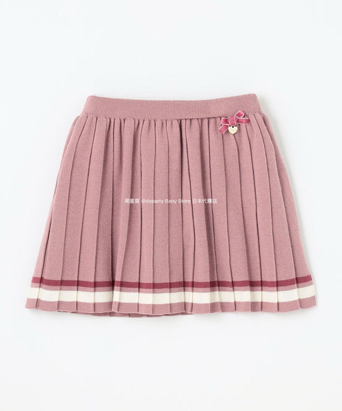 日本童裝 aF#a325 針織百摺裙 110-160cm 女童款 冬季 SKIRTS