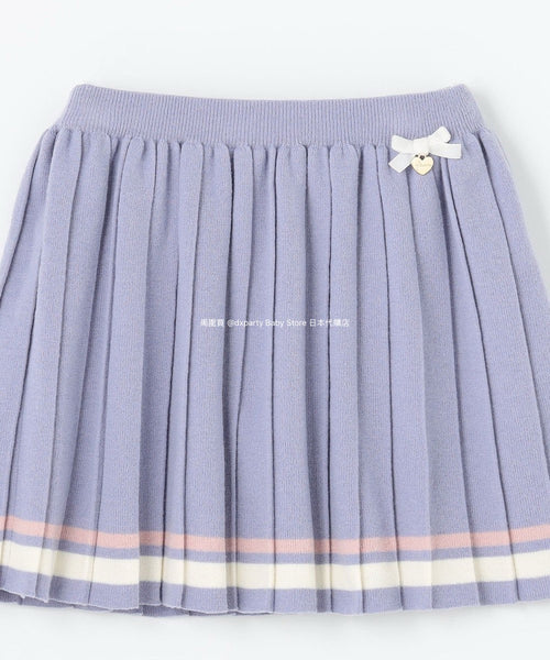 日本童裝 aF#a325 針織百摺裙 110-160cm 女童款 冬季 SKIRTS