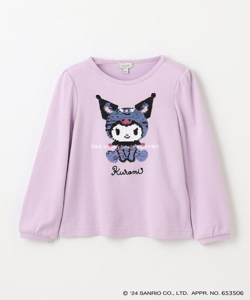 日本童裝 aF#a325 x Sanrio 雙面珠片上衣 100-140cm 女童款 冬季 TOPS