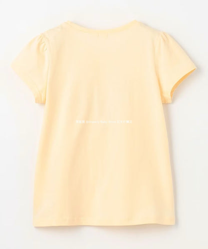 Japanese children's clothing aF#a325 printed short-sleeved top 90-160cm girls summer TOPS 