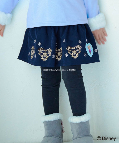 日本童裝 aF#a325 x FROZEN 假兩件裙連打底褲 90-140cm 女童款 冬季 PANTS