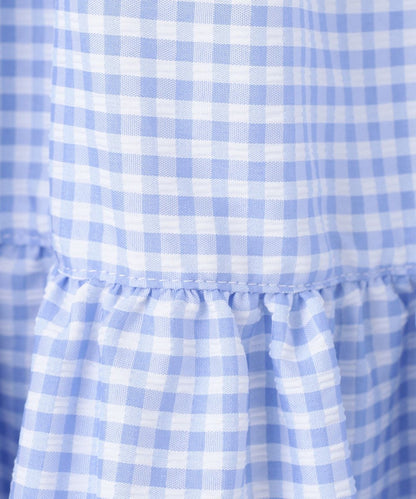 Japanese children's clothing aF#a325 Fake two-piece cherry dress 100-150cm girls summer dresses