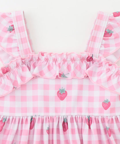Japanese children's clothing aF#a325 UV protection fruit swimsuit 100-140cm girls summer play swimsuit special edition 