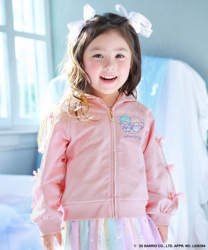 Japanese children's clothing aF#a325 Little Twin Stars embroidered pattern jacket 110-160cm girls summer outerwear 