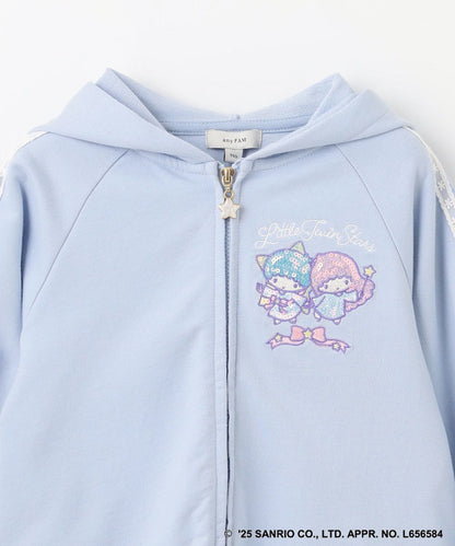 Japanese children's clothing aF#a325 Little Twin Stars embroidered pattern jacket 110-160cm girls summer outerwear 