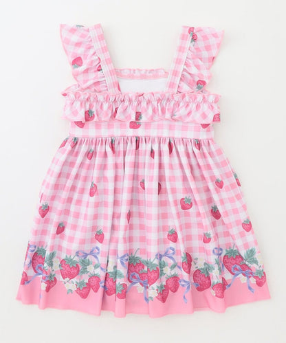 Japanese children's clothing aF#a325 UV protection fruit swimsuit 100-140cm girls summer play swimsuit special edition 