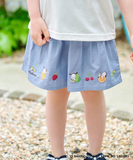 Japanese children's clothing aF#a325 x Sanrio cute printed skirt pants 100-150cm girls summer PANTS 