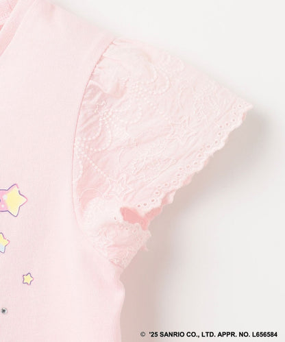 Japanese children's clothing aF#a325 Little Twin Stars printed top 90-160cm girls summer TOPS 