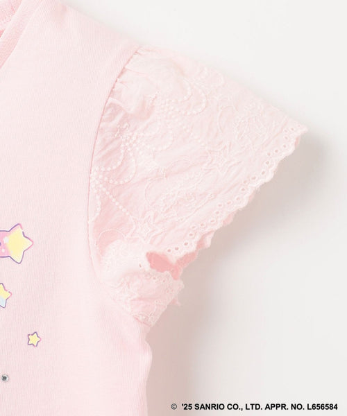 日本童裝 aF#a325 Little Twin Stars 印花上衣 90-160cm 女童款 夏季 TOPS