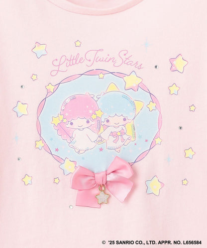 Japanese children's clothing aF#a325 Little Twin Stars printed top 90-160cm girls summer TOPS 