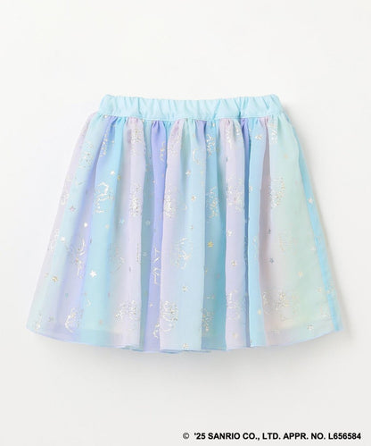 Japanese children's clothing aF#a325 Little Twin Stars mesh skirt 100-140cm girls summer SKIRTS 