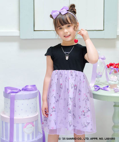 Japanese children's clothing aF#a325 x Sanrio necklace pattern dress 100-150cm girls summer dresses 
