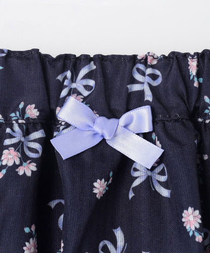 Japanese children's clothing aF#a325 floral short skirt 110-160cm girls summer SKIRTS 