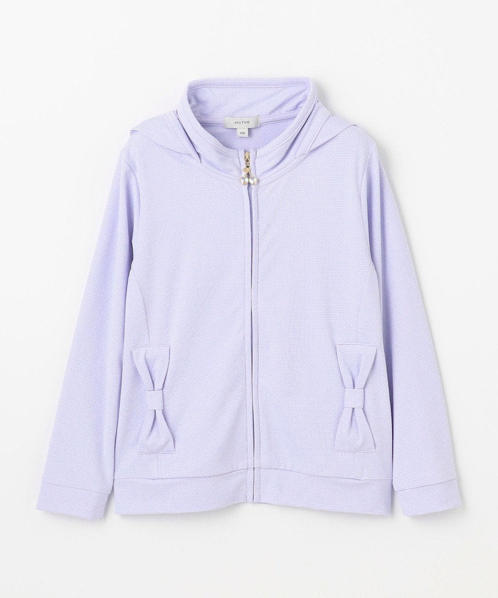 日本童裝 aF#a325 防UV 鑽石車厘子拉練連帽外套 110-160cm 女童款 夏季 OUTERWEAR