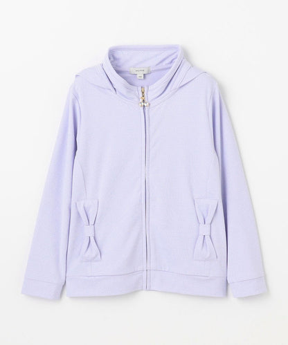 日本童裝 aF#a325 防UV 鑽石車厘子拉練連帽外套 110-160cm 女童款 夏季 OUTERWEAR