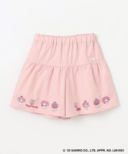 Japanese children's clothing aF#a325 x Sanrio cute printed skirt pants 100-150cm girls summer PANTS 