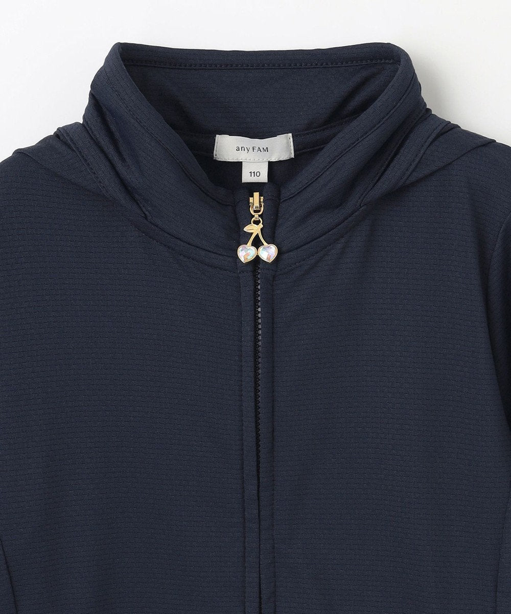 日本童裝 aF#a325 防UV 鑽石車厘子拉練連帽外套 110-160cm 女童款 夏季 OUTERWEAR
