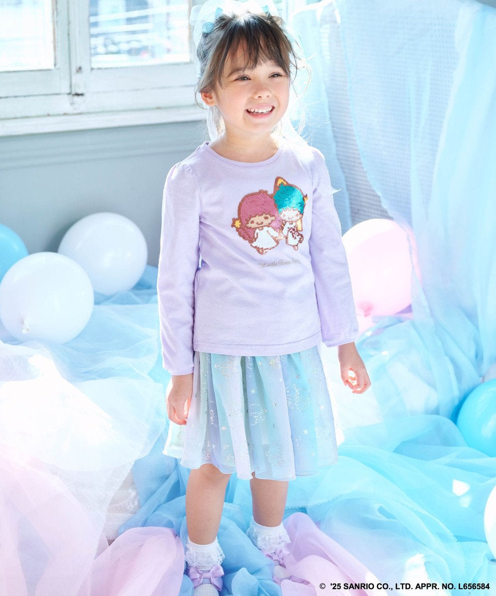Japanese children's clothing aF#a325 Little Twin Stars mesh skirt 100-140cm girls summer SKIRTS 