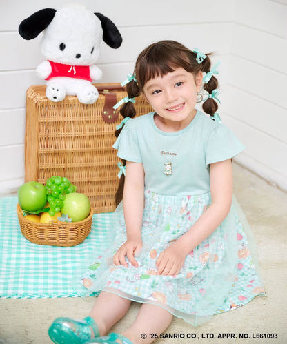 Japanese children's clothing aF#a325 x Sanrio necklace pattern dress 100-150cm girls summer dresses 