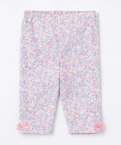 Japanese children's clothing aF#a325 stretch leggings 90-130cm girls summer PANTS 