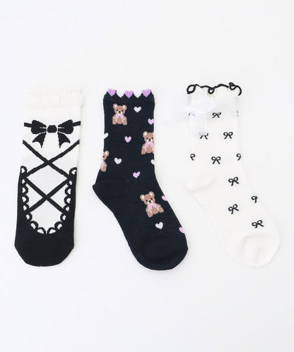 Direct from Japan aF#a325 socks set of 3 pairs 15-23cm socks series 