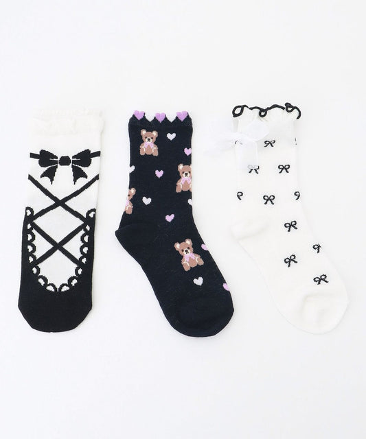 Direct from Japan aF#a325 socks set of 3 pairs 15-23cm socks series 
