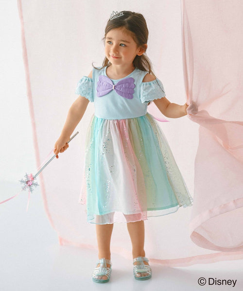 日本童裝 aF#a325 x Disney Princess 公主連身裙 100-140cm 女童款 夏季 DRESSES Halloween攪鬼特輯 Cosplay服裝 AAA