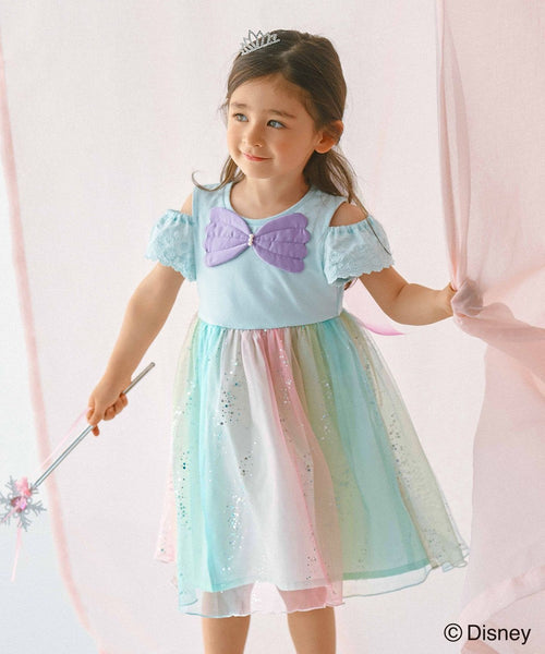 日本童裝 aF#a325 x Disney Princess 公主連身裙 100-140cm 女童款 夏季 DRESSES Halloween攪鬼特輯 Cosplay服裝 AAA