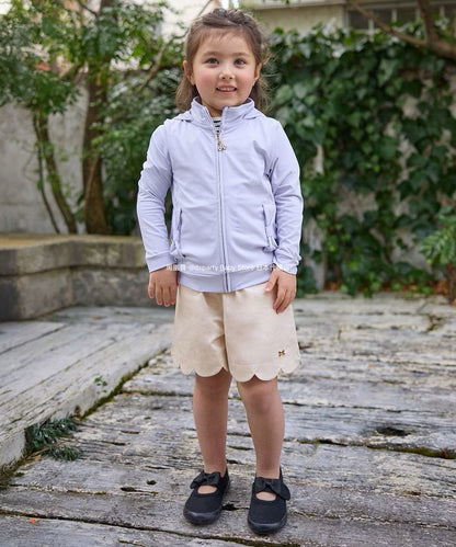 Japanese children's clothing aF#a325 scalloped hem shorts 100-160cm girls summer PANTS 