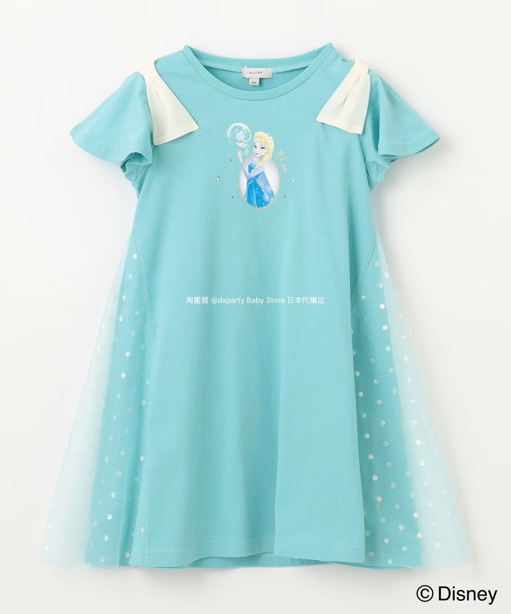 Japanese children's clothing aF#a325 x Disney Princess dress 90-140cm girls summer dresses Halloween special 