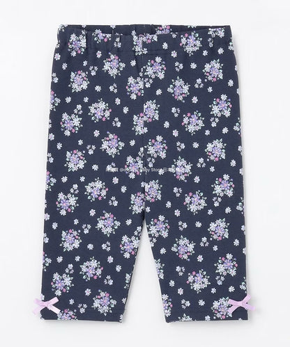 Japanese children's clothing aF#a325 stretch leggings 90-130cm girls summer PANTS 